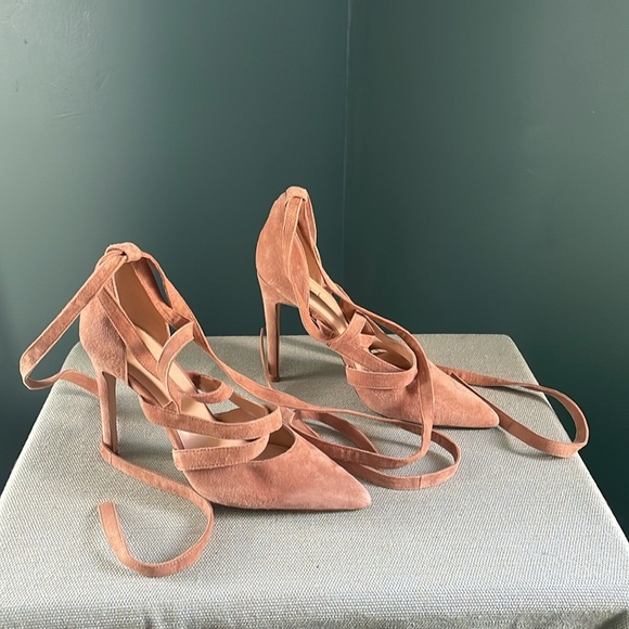 Aldo Tan Stiletto Heels with Lace-Up Design - Picture 3 of 8